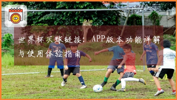 世界杯买球链接：APP版本功能详解与使用体验指南